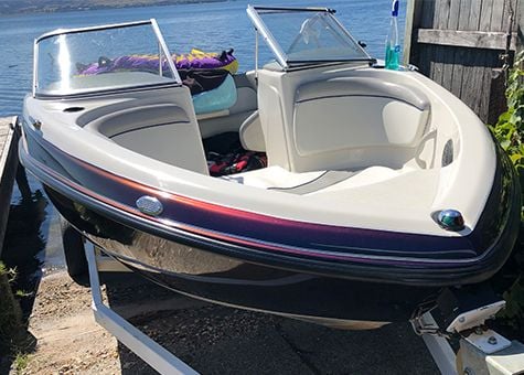 Lake boat wrapped in 3M